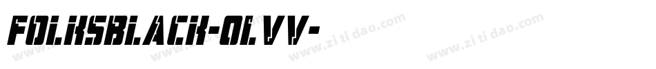 Folksblack-0LVv字体转换 Folksblack-0LVv字体转换