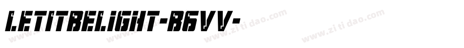 LetItBeLight-B6VV字体转换