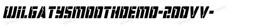 Wilgatysmoothdemo-2OOVv字体转换