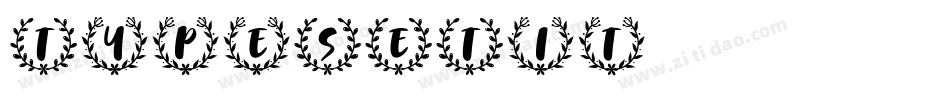 TypeSETit字体转换