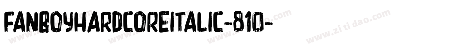 FanboyHardcoreItalic-810字体转换