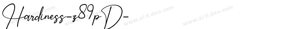 Hardiness-z89pD字体转换