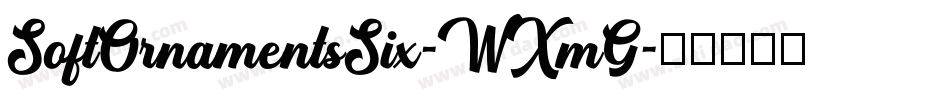 SoftOrnamentsSix-WXmG字体转换 SoftOrnamentsSix-WXmG字体转换