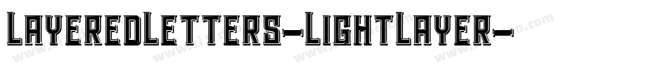 LayeredLetters-LightLayer字体转换