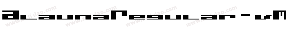 AlaunaRegular-vMWy字体转换