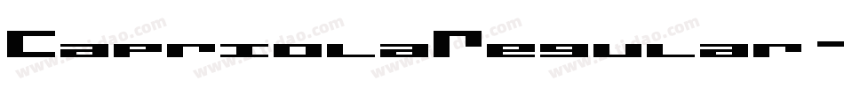 CapriolaRegular-pBWy字体转换