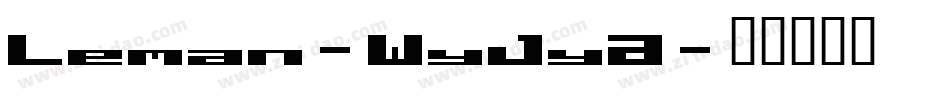Leman-WyJyA字体转换
