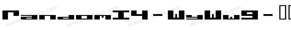 Random14-WyWwG字体转换