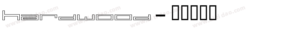 Hardwood字体转换