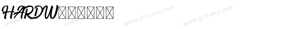 HARDW字体转换