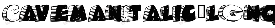 CavemanItalic-lGnq字体转换