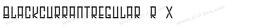 BlackCurrantRegular-R6x3字体转换