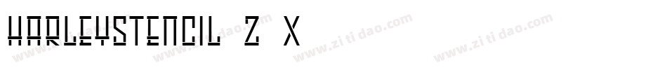 HarleyStencil-Z6x3字体转换