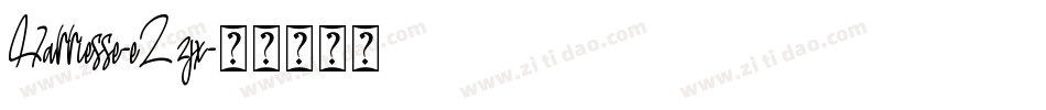 Harriesse-eZ2jx字体转换