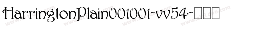 HarringtonPlain001001-vv54字体转换