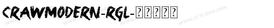 CrawModern-Rgl字体转换