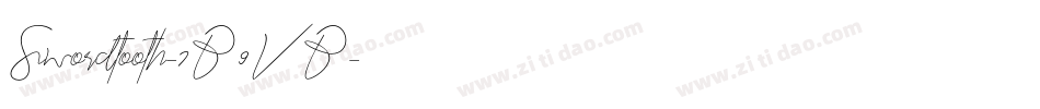 Swordtooth-7B9VB字体转换