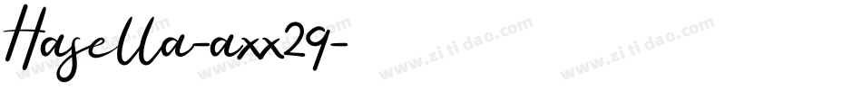 Hasella-axx29字体转换