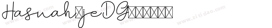 Hasnah-jeDG字体转换