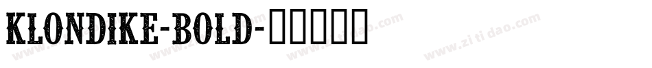 Klondike-Bold字体转换
