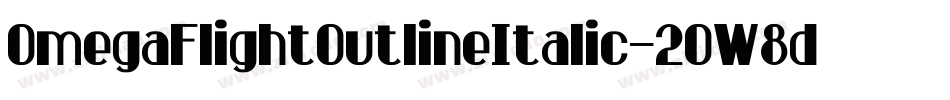 OmegaFlightOutlineItalic-2OW8d字体转换