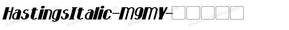 HastingsItalic-M9MY字体转换