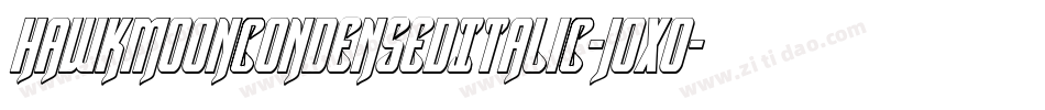 HawkmoonCondensedItalic-joXO字体转换