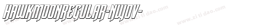 HawkmoonRegular-nW0V字体转换