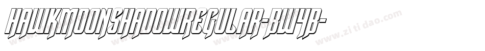 HawkmoonShadowRegular-Bw4B字体转换