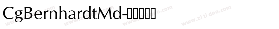 CgBernhardtMd字体转换