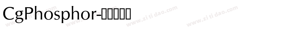 CgPhosphor字体转换