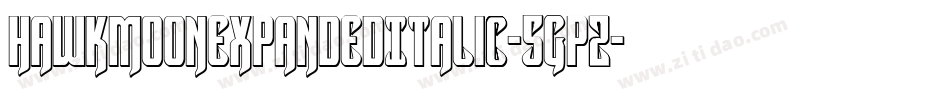HawkmoonExpandedItalic-5GpZ字体转换