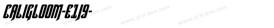 Caligloom-E1j9字体转换