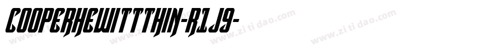 CooperhewittThin-r1J9字体转换