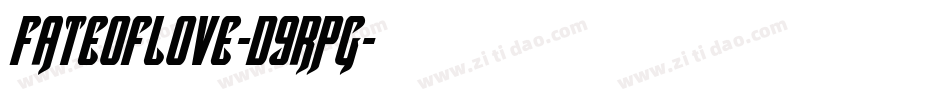 FateOfLove-d9rPg字体转换