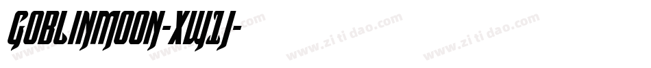 Goblinmoon-XW1j字体转换