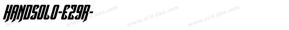 Handsolo-EZ9r字体转换