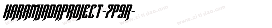 HaramjadaProject-7p9R字体转换