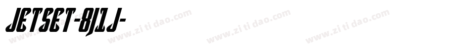 JetSet-8j1J字体转换