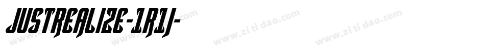 JustRealize-1R1j字体转换