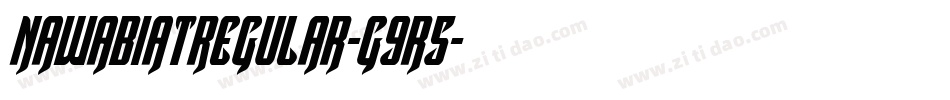 NawabiatRegular-g9r5字体转换