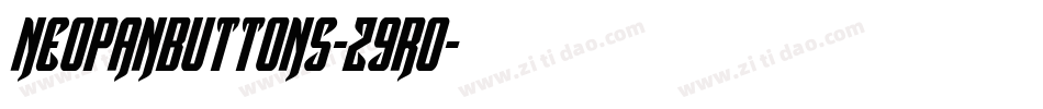 Neopanbuttons-z9r0字体转换