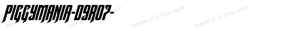 Piggymania-d9r07字体转换 Piggymania-d9r07字体转换