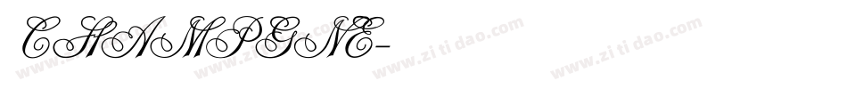 CHAMPGNE字体转换