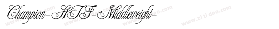 Champion-HTF-Middleweight字体转换