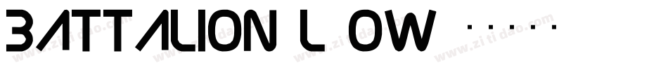 Battalion-l2Ow字体转换