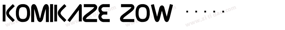 Komikaze-zOw字体转换