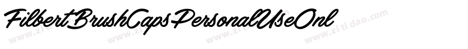 FilbertBrushCapsPersonalUseOnly-qmw6字体转换