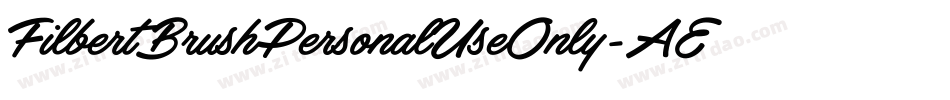 FilbertBrushPersonalUseOnly-AEX6字体转换