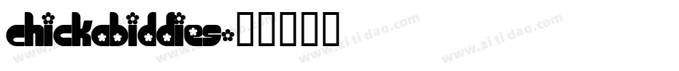 Chickabiddies字体转换